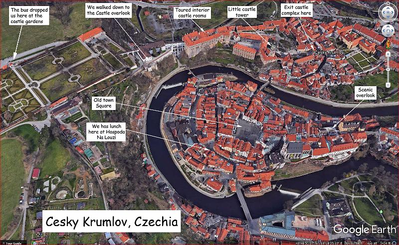 cesky Krumlov map